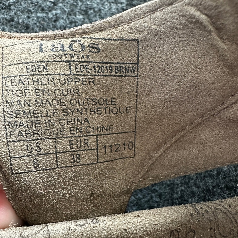 Taos Eden Brown Leather Medallion Strappy Comfort Sandals Womens 8 EDE-12019 - Picture 6 of 7